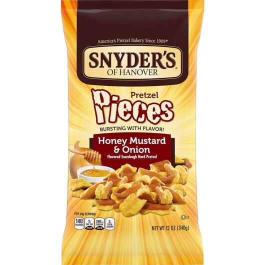 Honey Mustard & Onion Pretzels 12oz 蜜糖芥末洋蔥酥片12安士